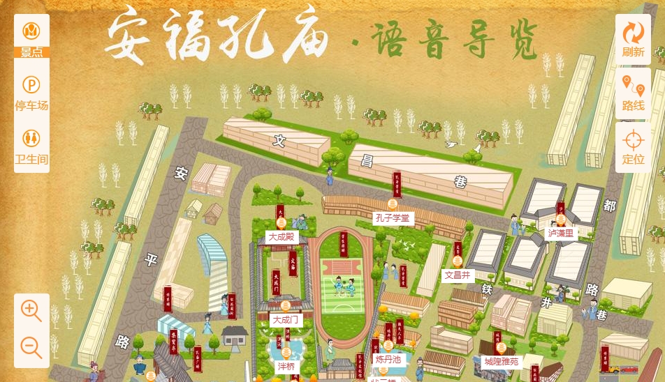 吉州手绘地图：智慧景区智能化服务的延伸